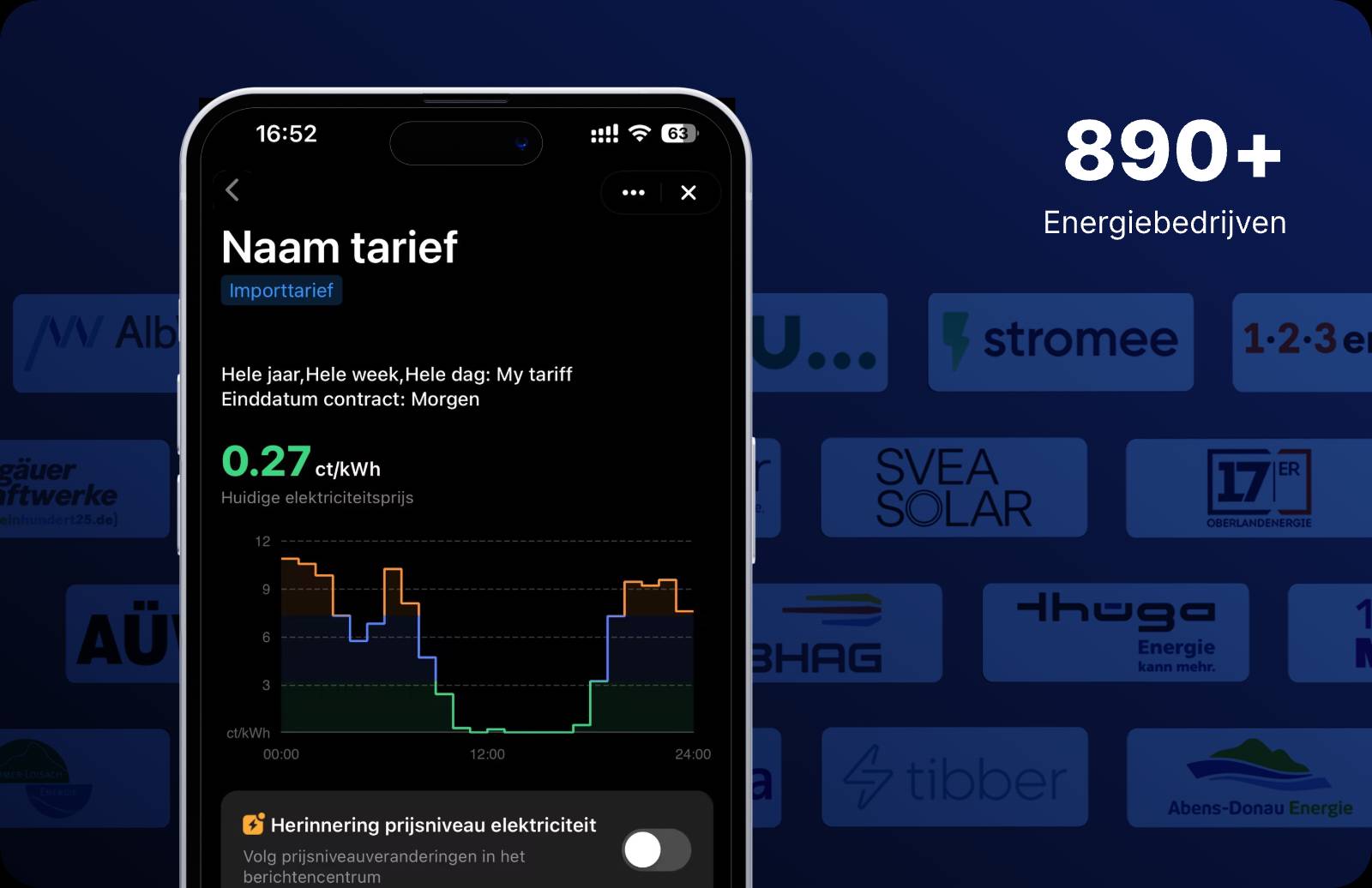 Dynamisch tarief eenvoudig configureren