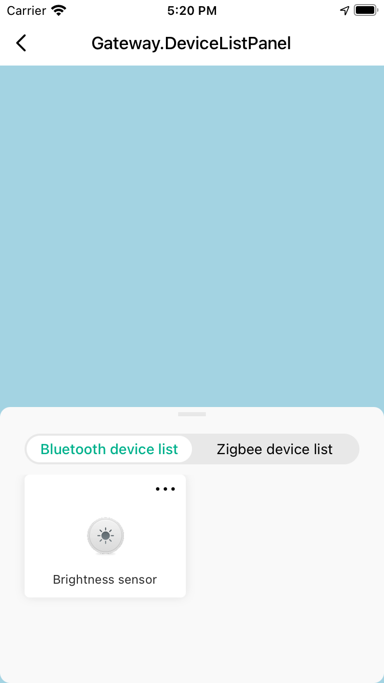 Device List Panel