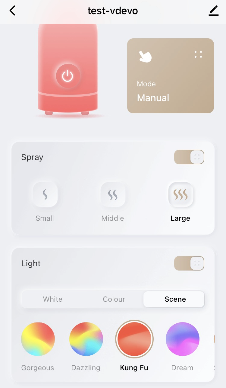 No-Code Solution for Aroma Diffusers