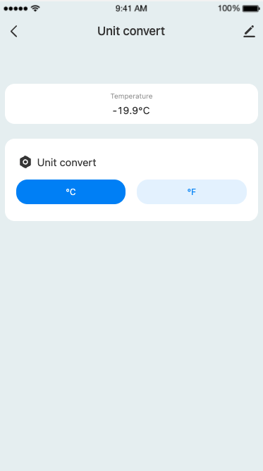 Temperature scale conversion