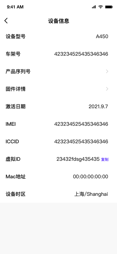 全车信息