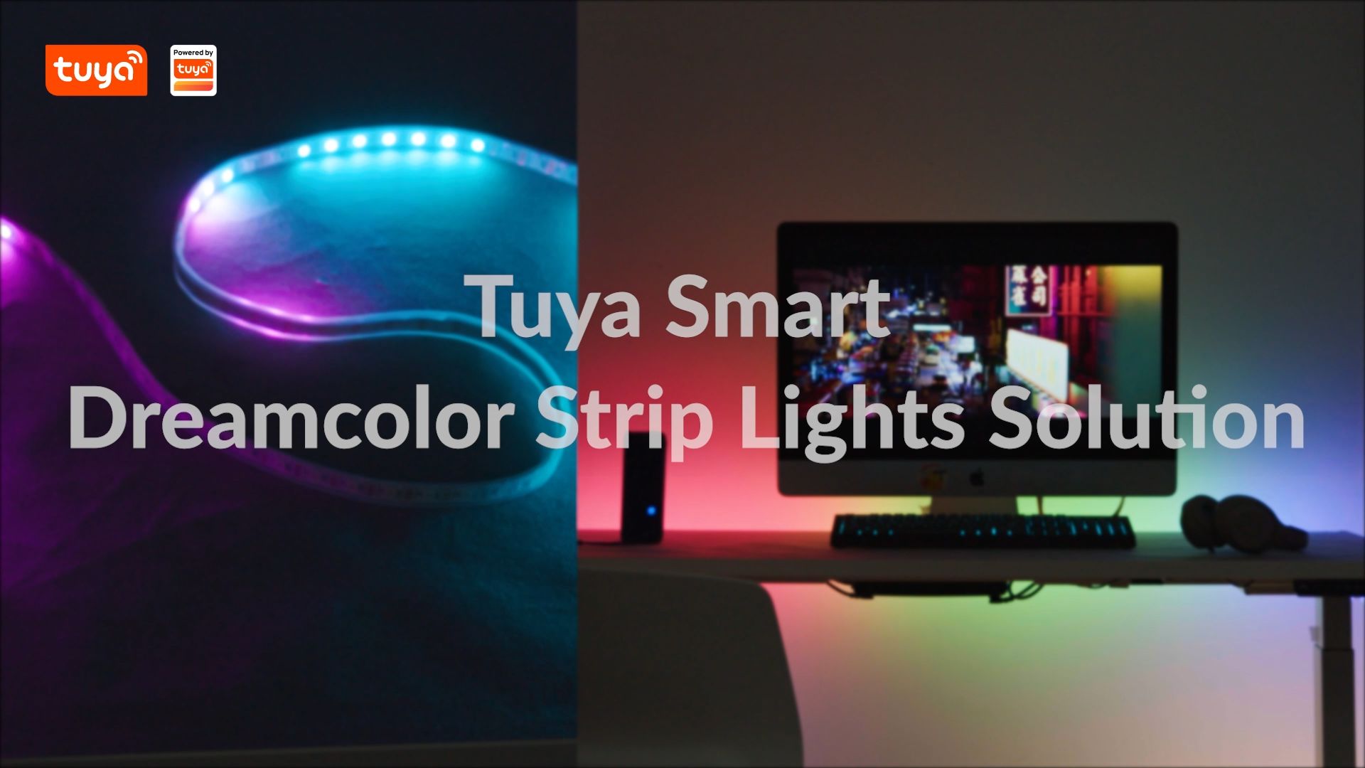LED Lights For TV WS2811 Dream Color LED Strip Light Kit Tuya Smart APP  Control