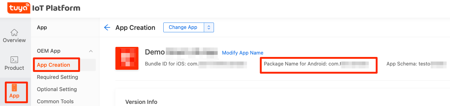Google Play Package Name