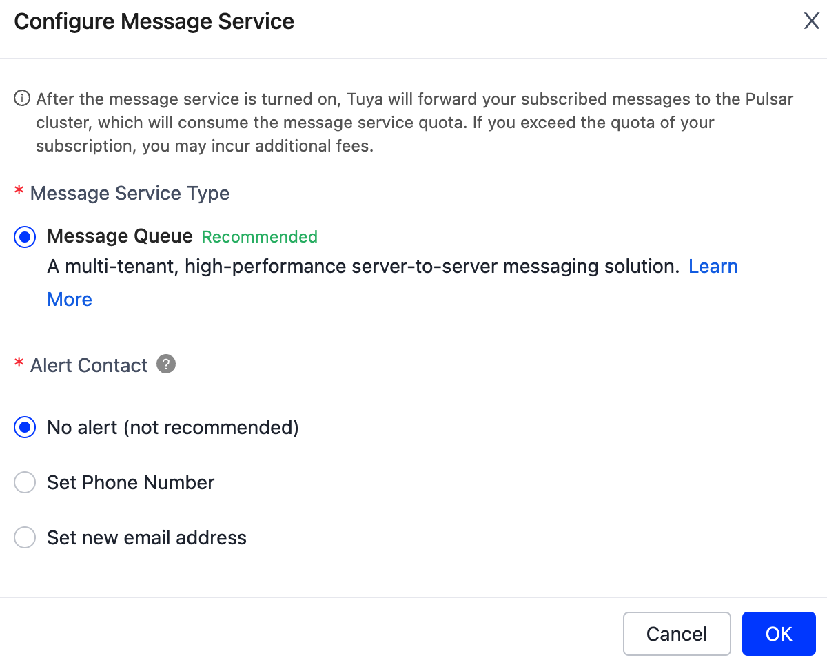 Manage Message Service