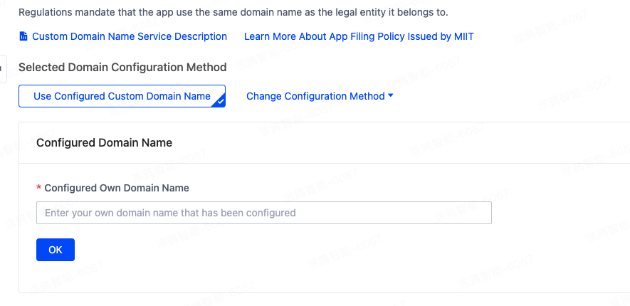 Custom Domain Name Service Description