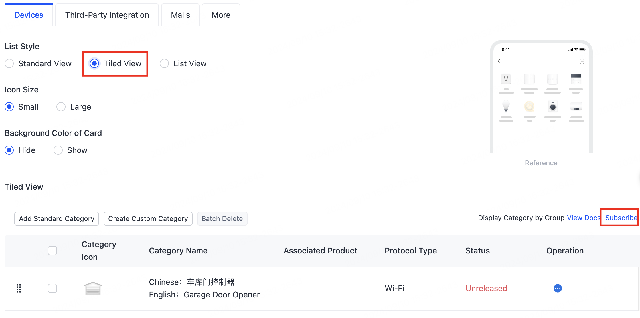 Display Pairing Device List by Countries or Regions