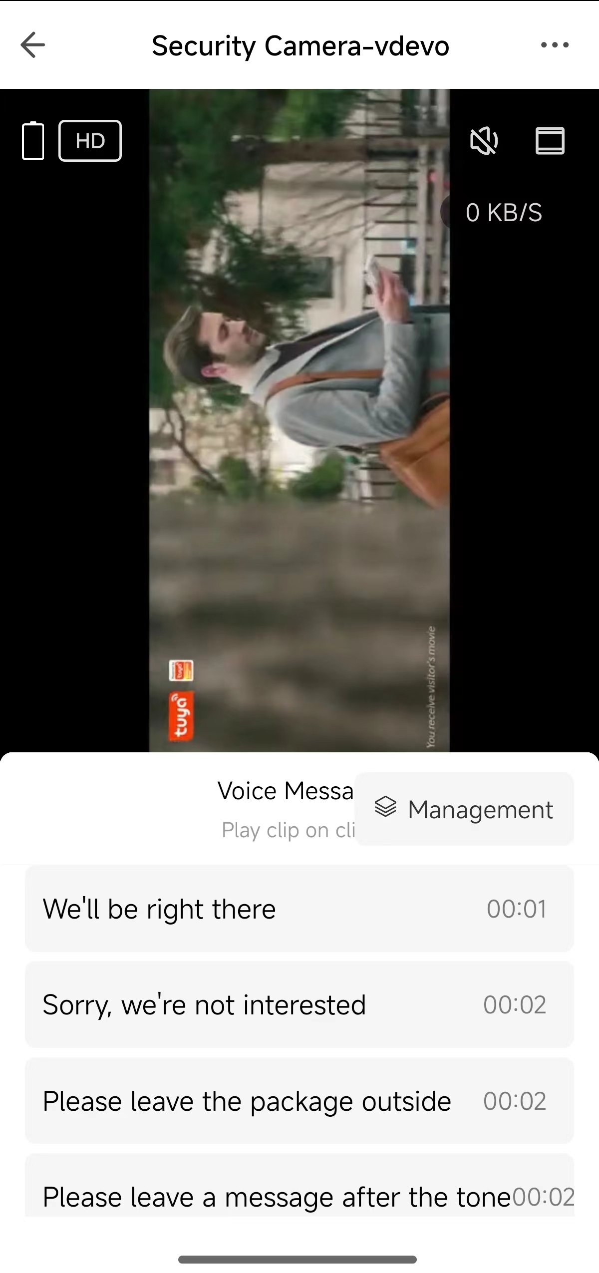 Voice message