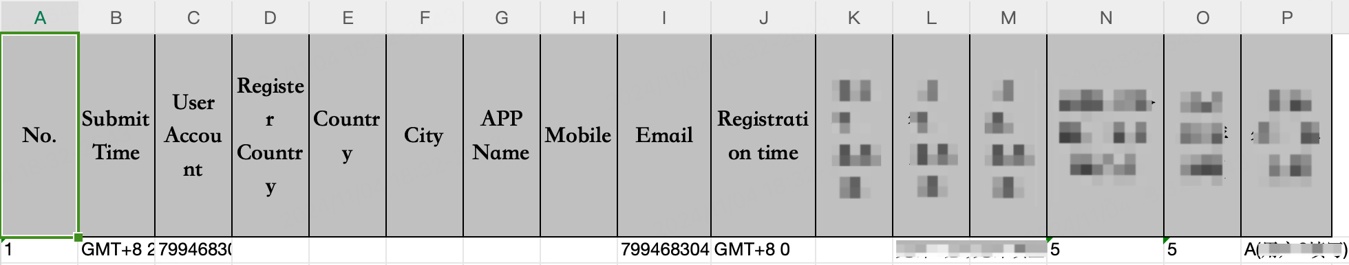 export a questionnaire