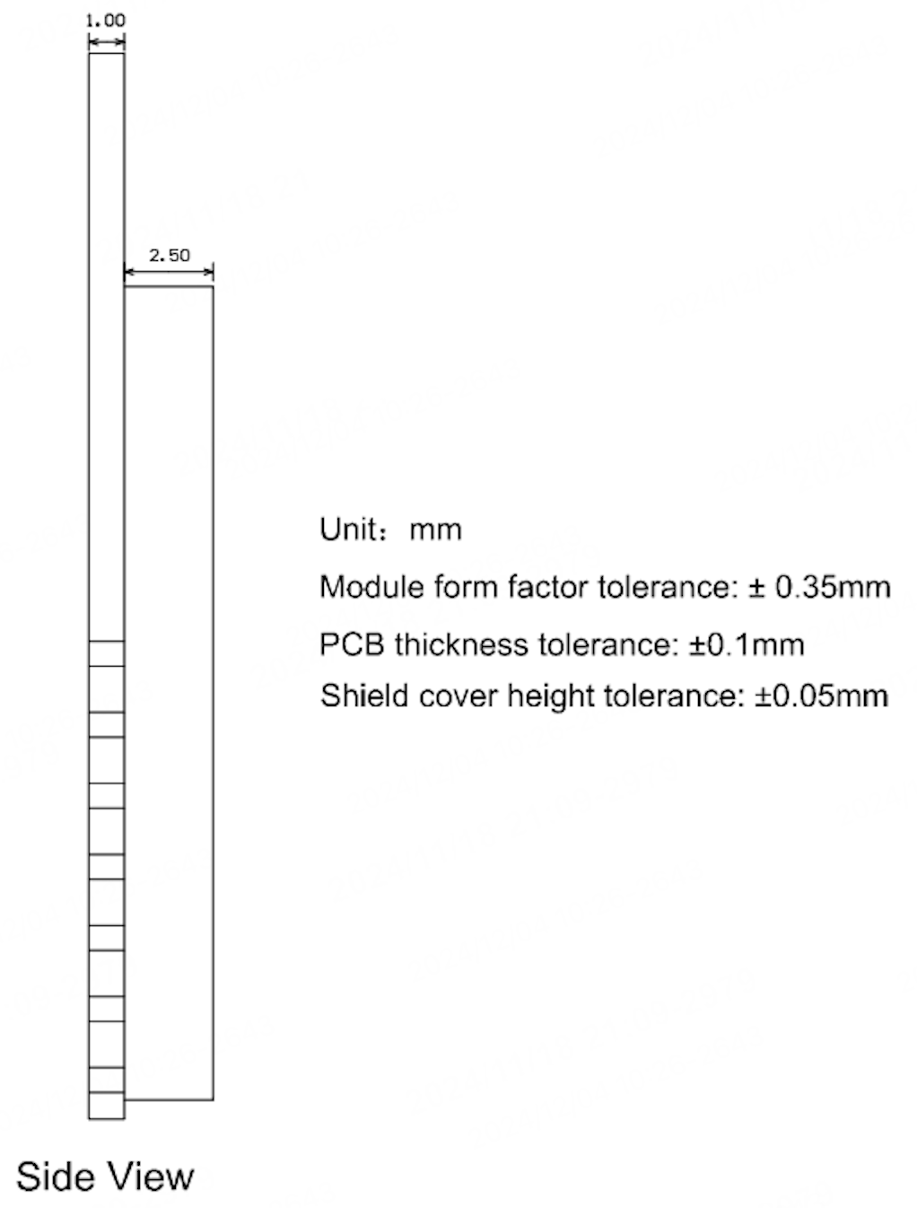 Mechanical dimensions 2