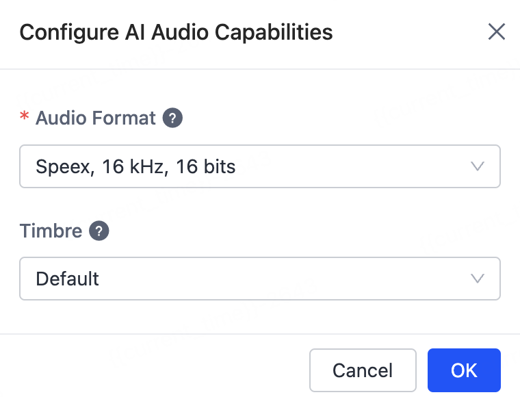 Configure AI audio capabilities