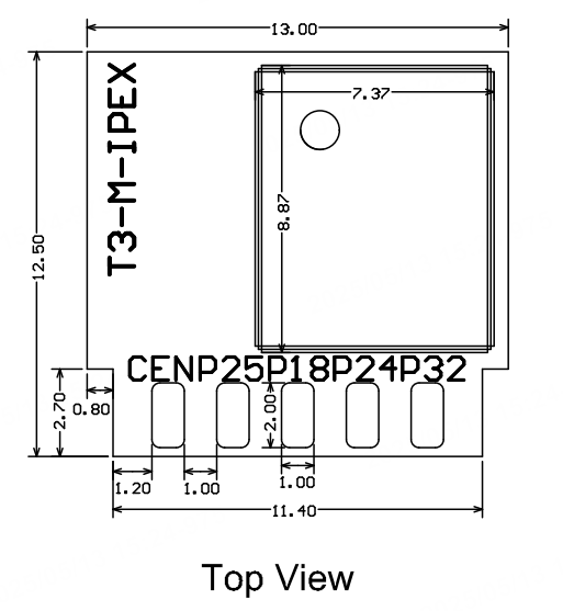 top view