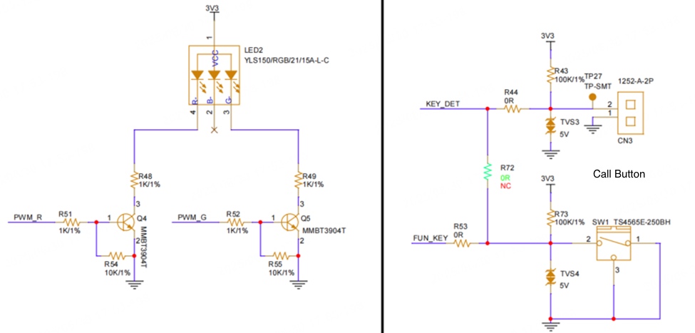 Button and LED circuit