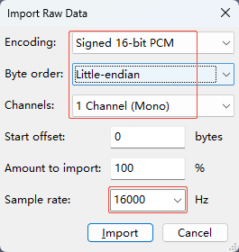 Import raw data