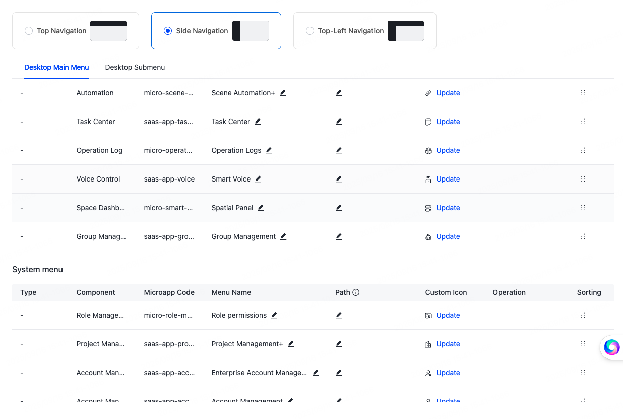 Configure UI Interaction