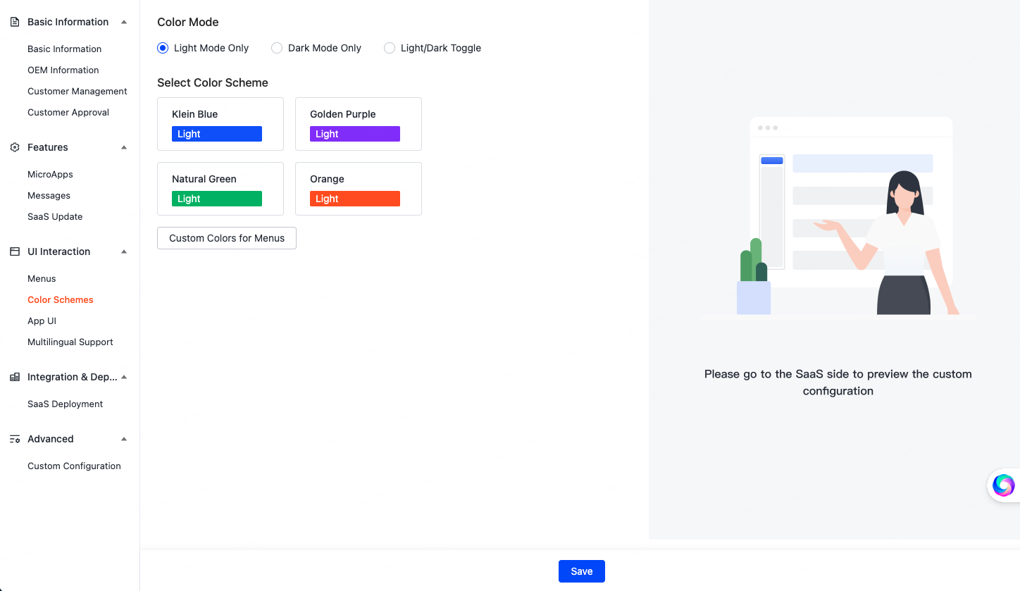 Configure UI Interaction