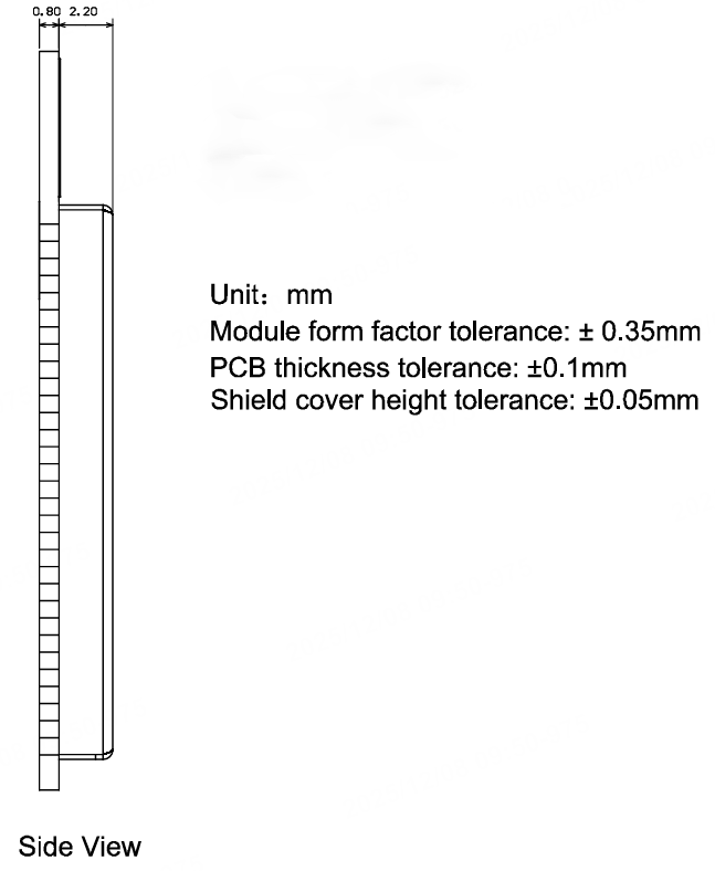 Mechanical dimensions 3
