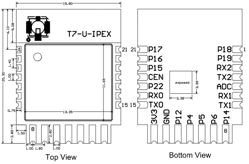 T7-U-IPEX Module Datasheet