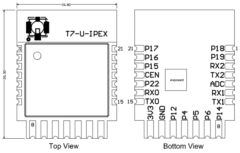 T7-U-IPEX 模组规格书