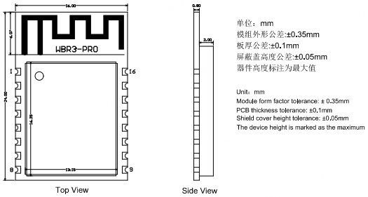 WBR3-PRO 模组规格书