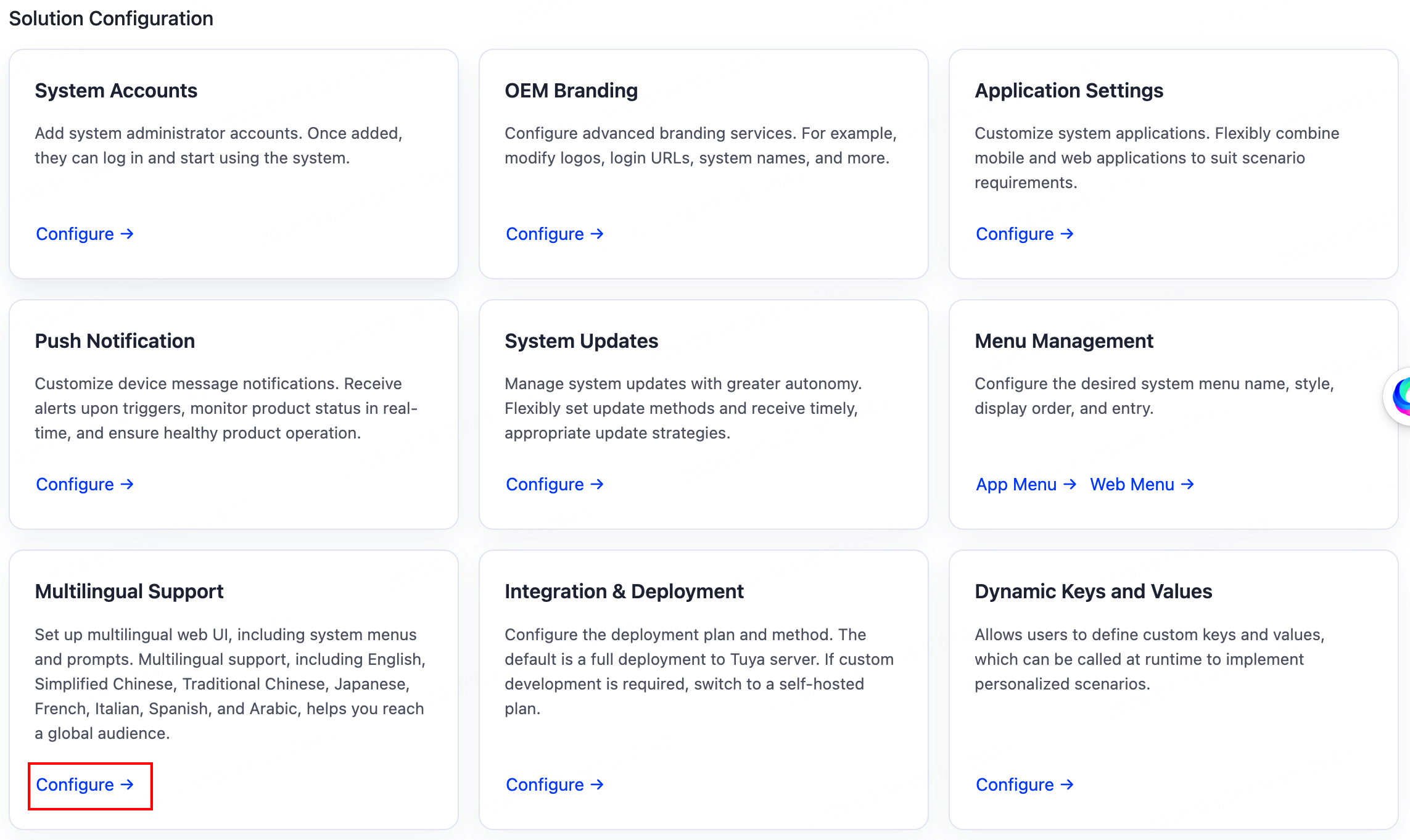 Multilingual Support