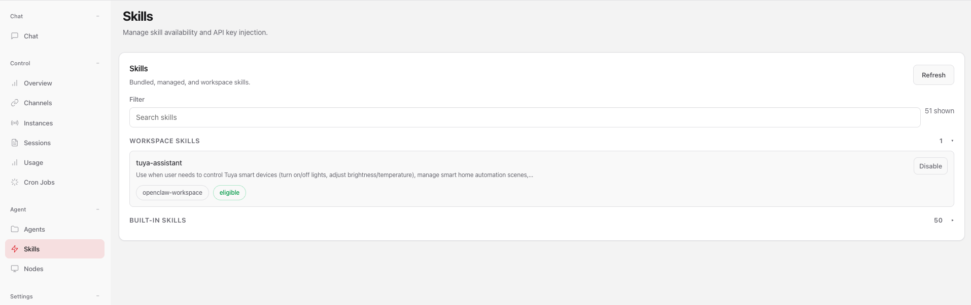 Configure Tuya Assistant Skill