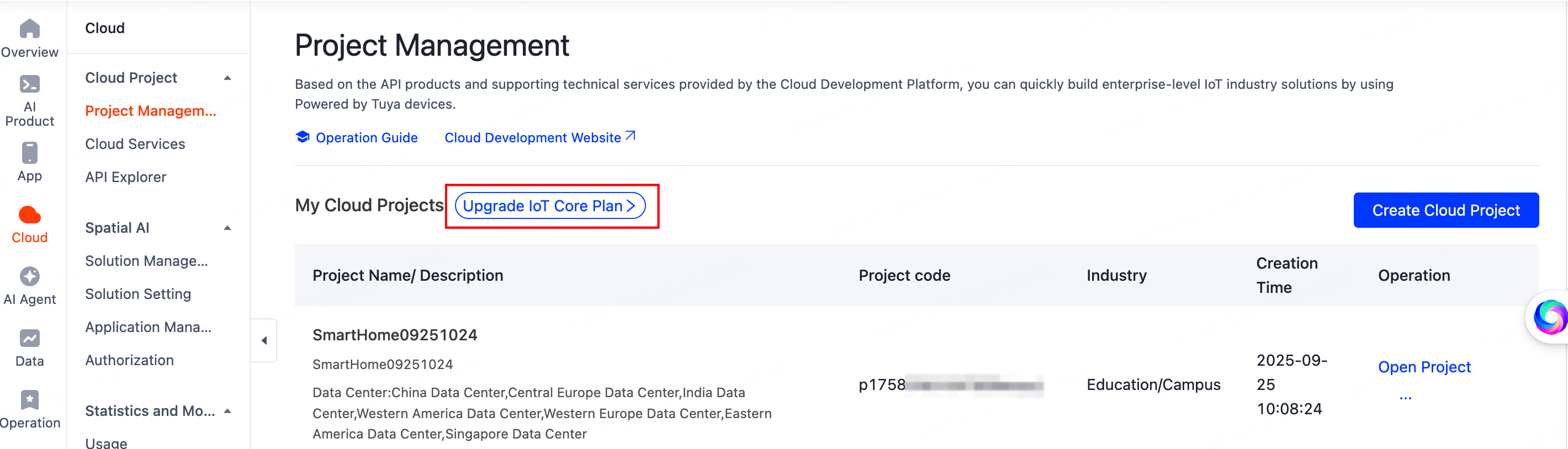 Request Tuya Cloud API Key