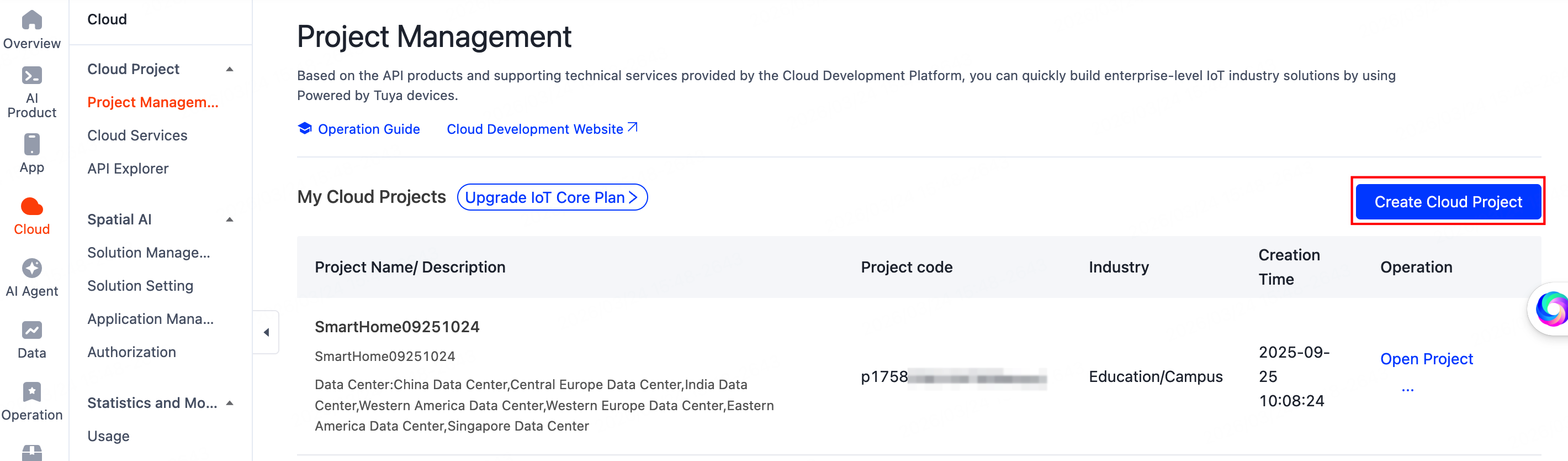 Request Tuya Cloud API Key