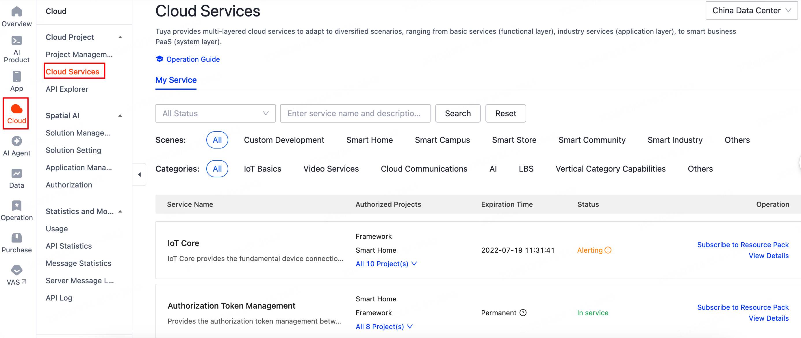 Request Tuya Cloud API Key