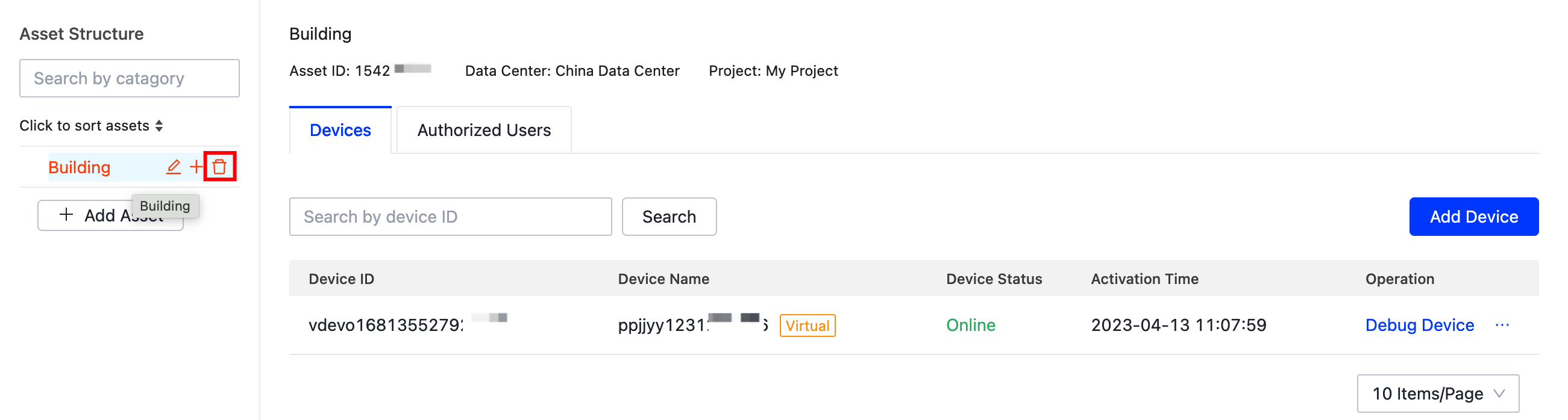 Delete Project