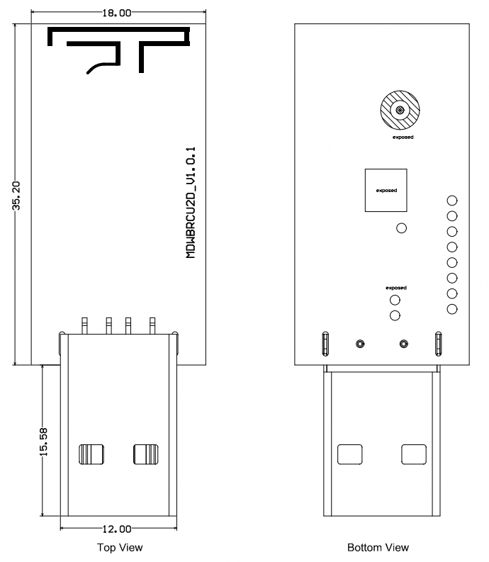 MDWBRCU2D 模组规格书