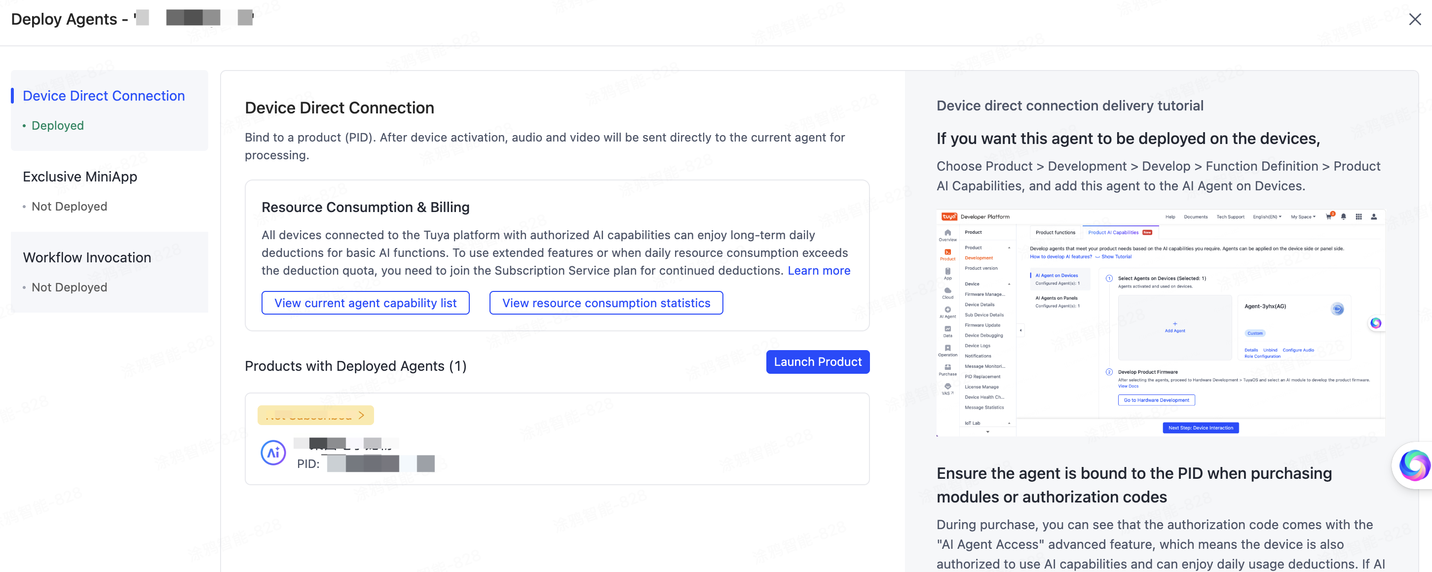Agent Deployment and Billing