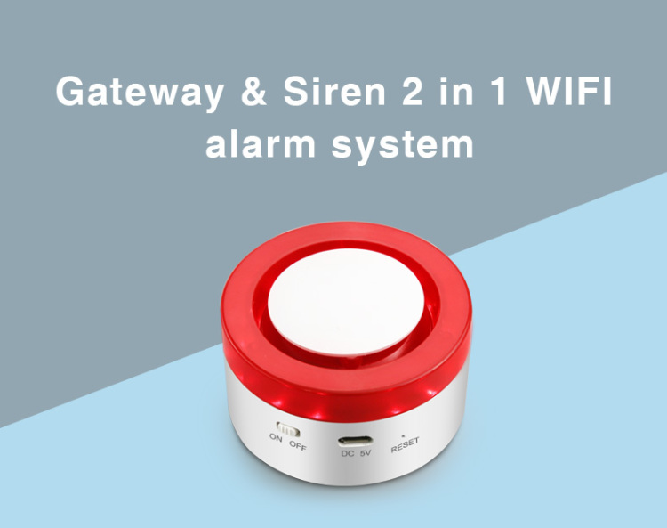 Alarma Sensor Magnetico Sirena Autonomo Apertura Notifica Por Wifi Wl-19dwt  (NO compatible con Apolo) TUYA - Productos Integra SRL