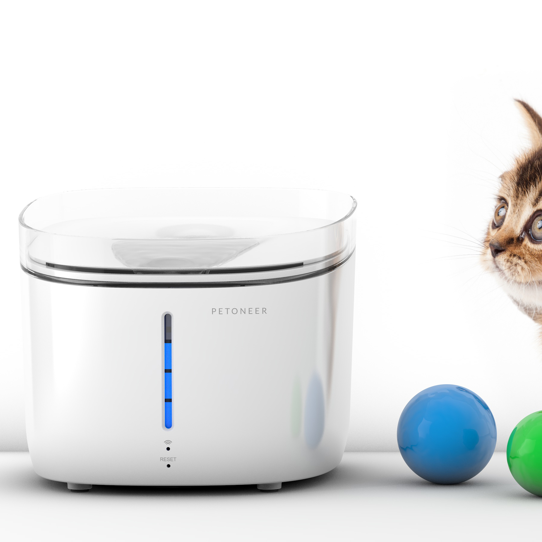 Petoneer Wi-Fi Smart Pet Fountain With Water Quality TDS Probe