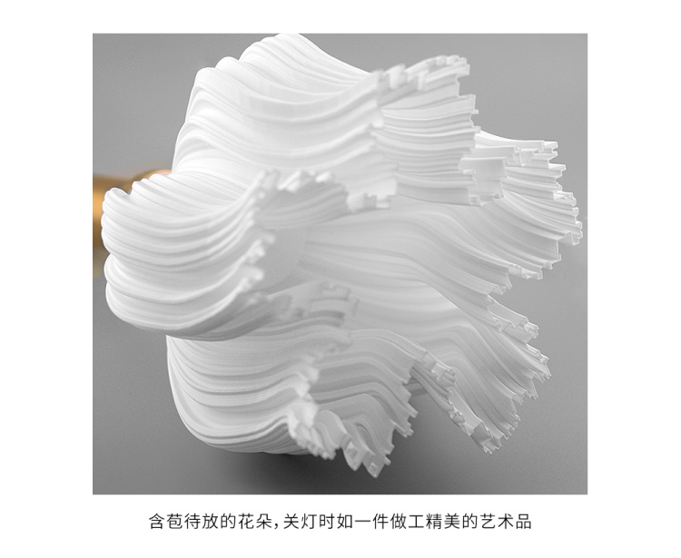 Smart 3D Printing Warm White Pendant Lamp