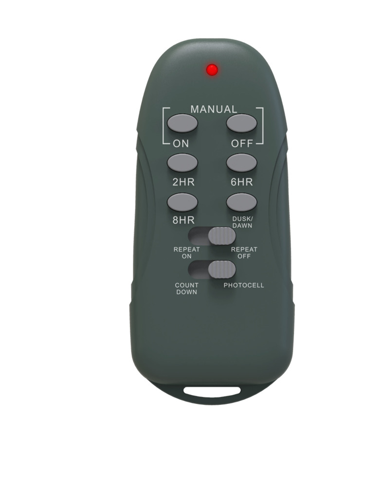 3 Outlet Outdoor Remote Control with Manual Button&Count Down Timer