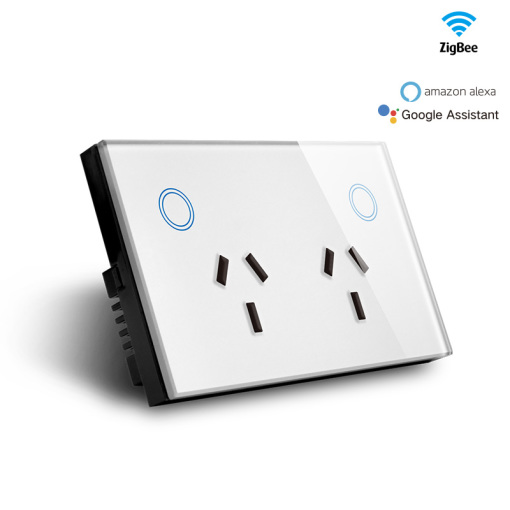 Australia Zigbee Power Point Smart double Wall Socket