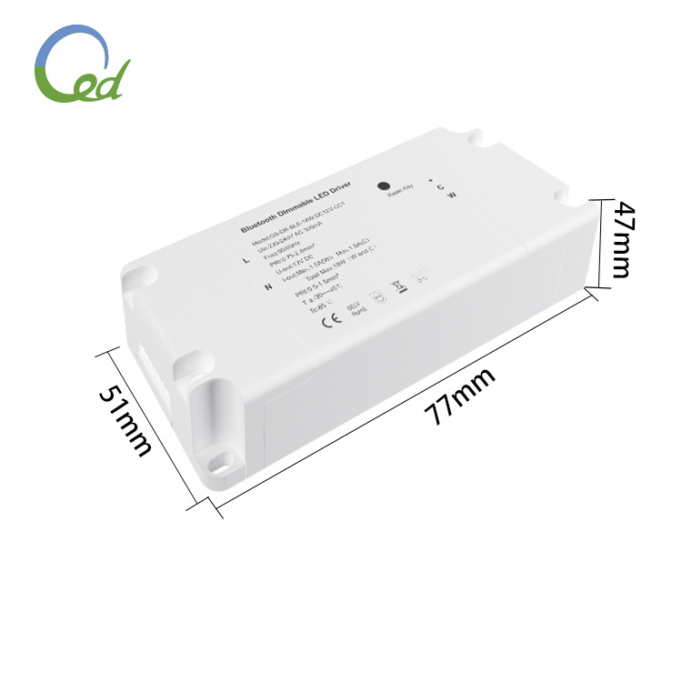 12V Constant Voltage Smart RF Bluetooth Dimmable CCT LED Driver 18W