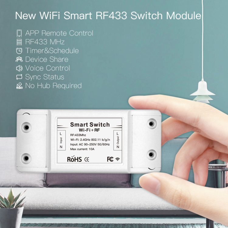 Wi-Fi+RF  DIY Wi-Fi Smart Light Switch