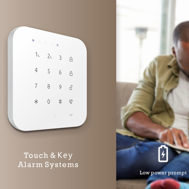 WiFi/4G/3G/2G Security Alarm System with Siren and Battery Backup