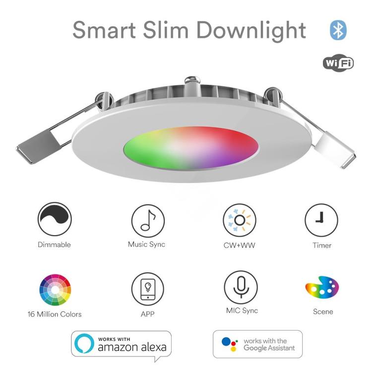 6W RGB+CCT Smart Slim  Downlight EU