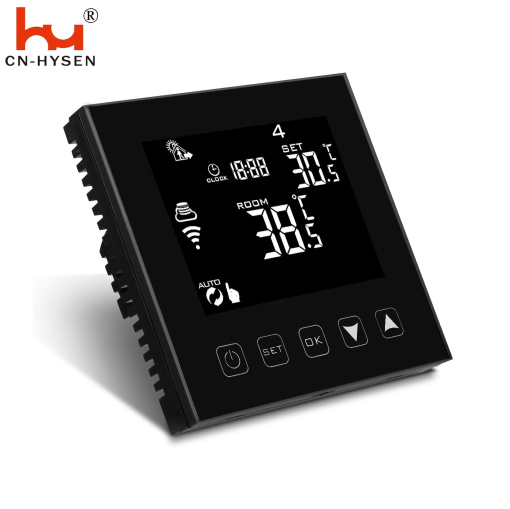 Black Smart Heating Thermostat