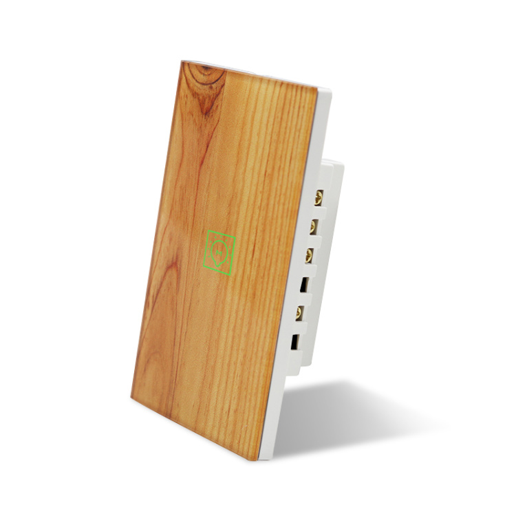 Zigbee Smart Switch Wood Light Switch 1/2/3/4 Gang