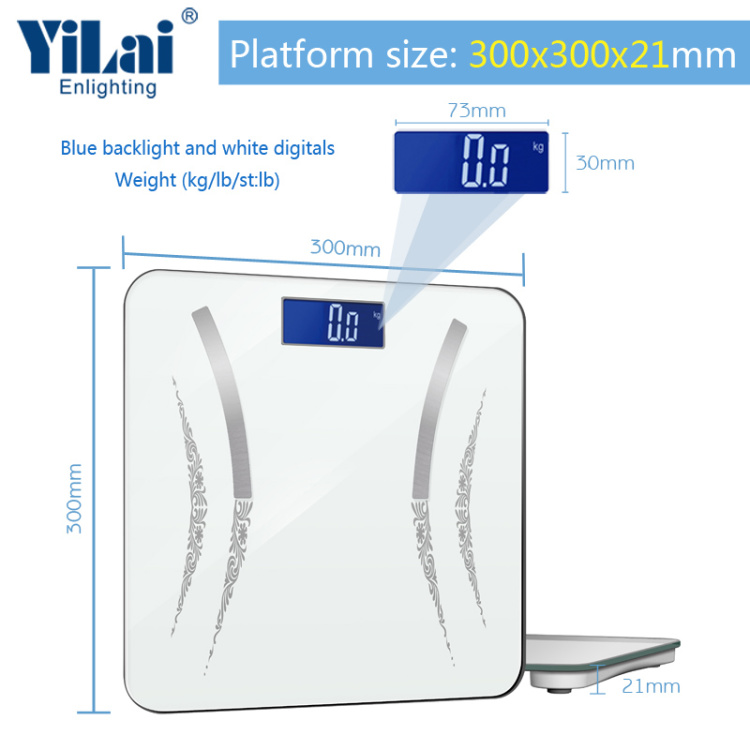 Yilai Wi-Fi Smart  Over 15+ Functions  Body Fat Scale