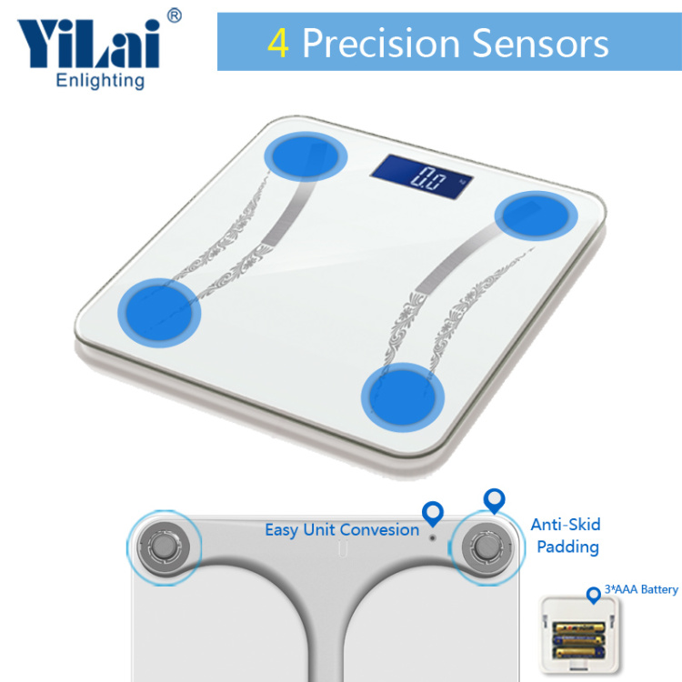 Yilai Wi-Fi Smart  Over 15+ Functions  Body Fat Scale
