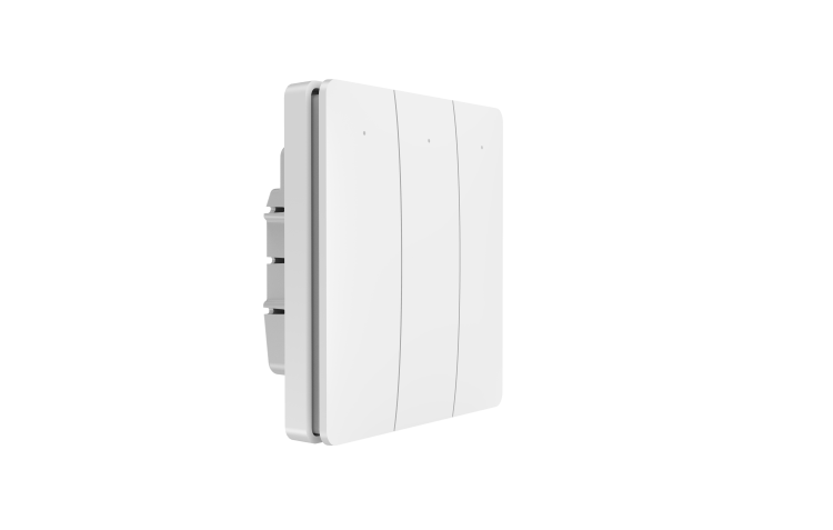 Linptech Q3S single fire line wall switch 3 gang intelligent light control 