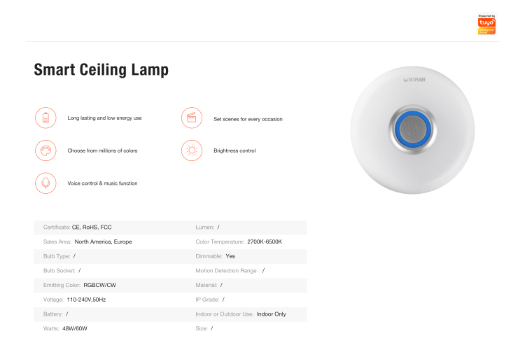 Smart Wi-Fi Ceiling Lamp