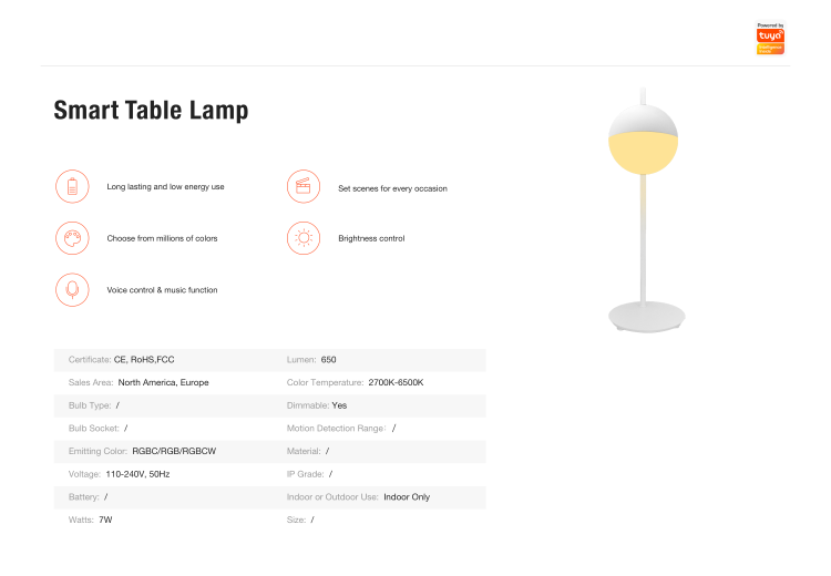Smart Table Light RGBW 