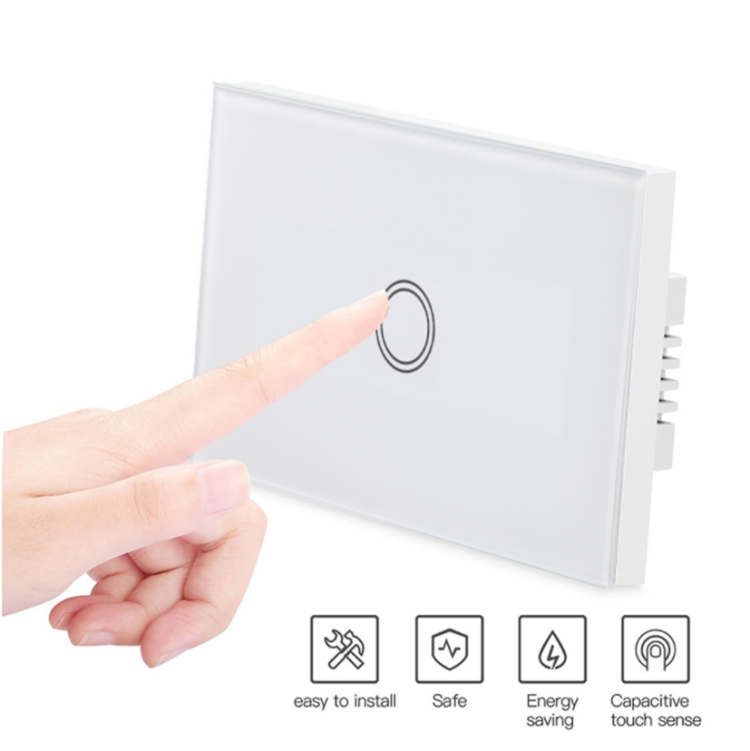 YunTian 3 Gang US Tuya Smart Google Home/Hotel Touch Sensitive Wall Light Switch with Indicator smart touch electrical switches 