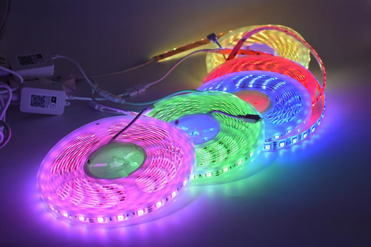 High Brightness SMD 5050 neon led strip light remote control Waterproof decoration in super thin 5M LED Lamp Night Light strip