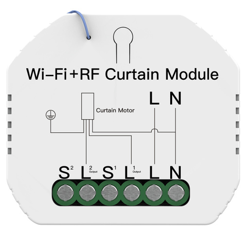 Leikurvo Tuya WiFi Smart Relais - Juego de interruptor para persiana (mando  a distancia RF + módulo receptor, interruptor para persianas